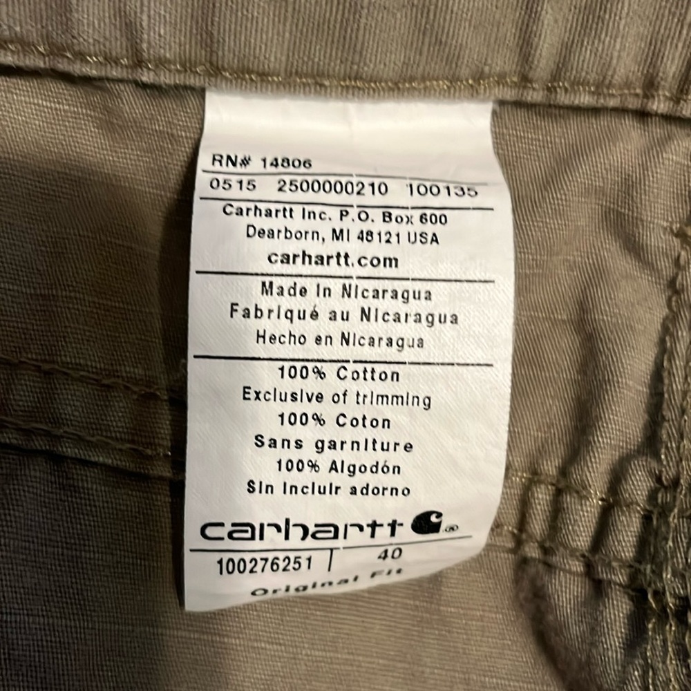 Carhartt men’s shorts, Original Fit, size 40 - Picture 6 of 6